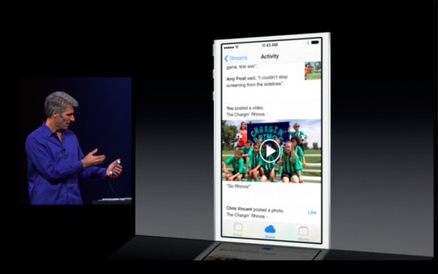 Auch Videos k&ouml;nnen &uuml;ber iCloud geteilt werden. (Bild: Apple/Screenshot: Golem.de)